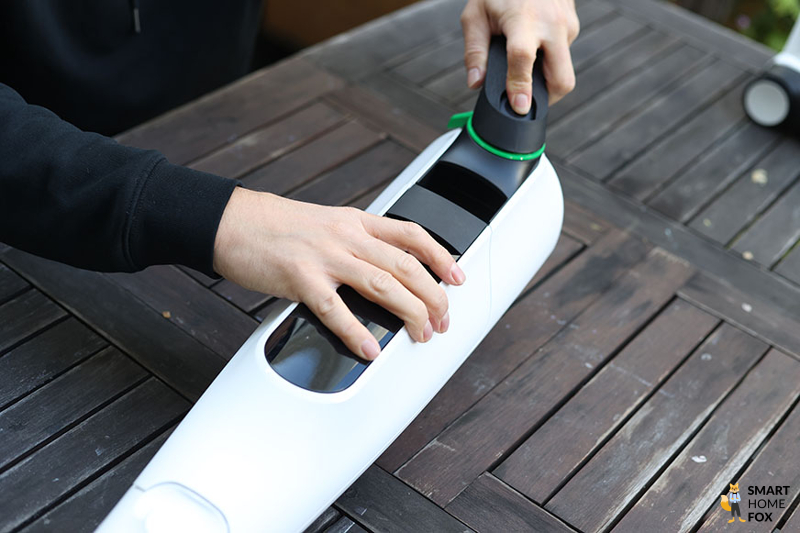 Der VK7 mit halb eingedrehtem Drehgriff